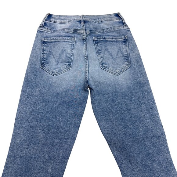 Mother The Insider Crop Step Fray Blue Jean Women's Denim Pants, Size 27 - Picture 5 of 11